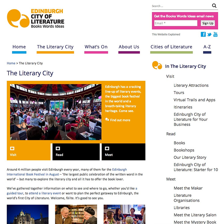 Edinburgh City of Literature - Top Level Page