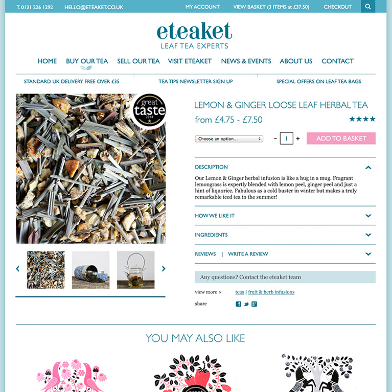 eteaket product page