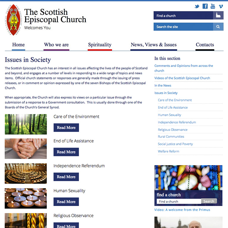 Scottish Episcopal Church - Section Page